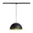 SLV Spot Sur Rail Suspension Luminaire Forchini M 40 3 Phases  Acier Noir | Convient pour 1x E27 
