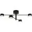 Nordlux Clyde Plafonnier 4-Rail Métal Noir 14W 1100lm - 827 Blanc Très Chaud | 3 Niveaux De Gradation Dimmable