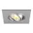 SLV New Tria 75 XL Spot Aluminium Grijs Vierkant | Zaagmaat 75mm - Geschikt voor 1x GU10 