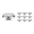 Voordeelpak 10x Noxion LEDspot AR111 G53 12V 7.4W 927 40D 450lm | Dimbaar - Zeer Warm Wit - Vervangt 50W