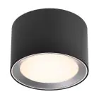 Nordlux Plafond Spot Landon 8 Metaal Zwart 6.5W 600lm - 827 Zeer Warm Wit | IP44 - 3-Staps Dimbaar