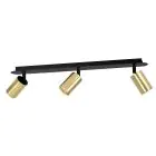 Emibig Plafondlamp Zen Staal Zwart | Geschikt voor 3x GU10 - Max 10W