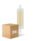 Voordeelpak 5x Ledvance LED Line R7s 118mm  18.5W 2452lm - 827 Zeer Warm Wit | Vervangt 150W